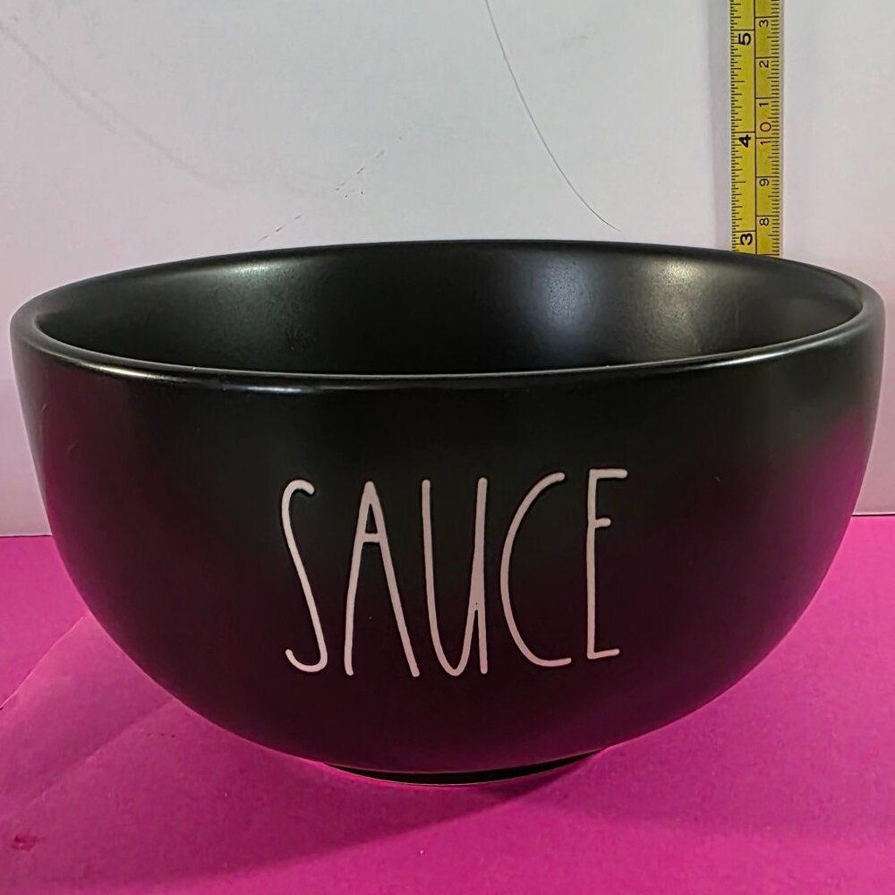 2PC SET Rae Dunn Artisan Collection Black Sauce and Cheese Bowl 181 - Picture 2 of 6
